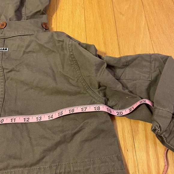 Roxy Green Cropped Utility Jacket - Picture 4 of 16